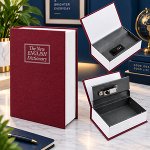Hidden Book Safe with Combination Lock