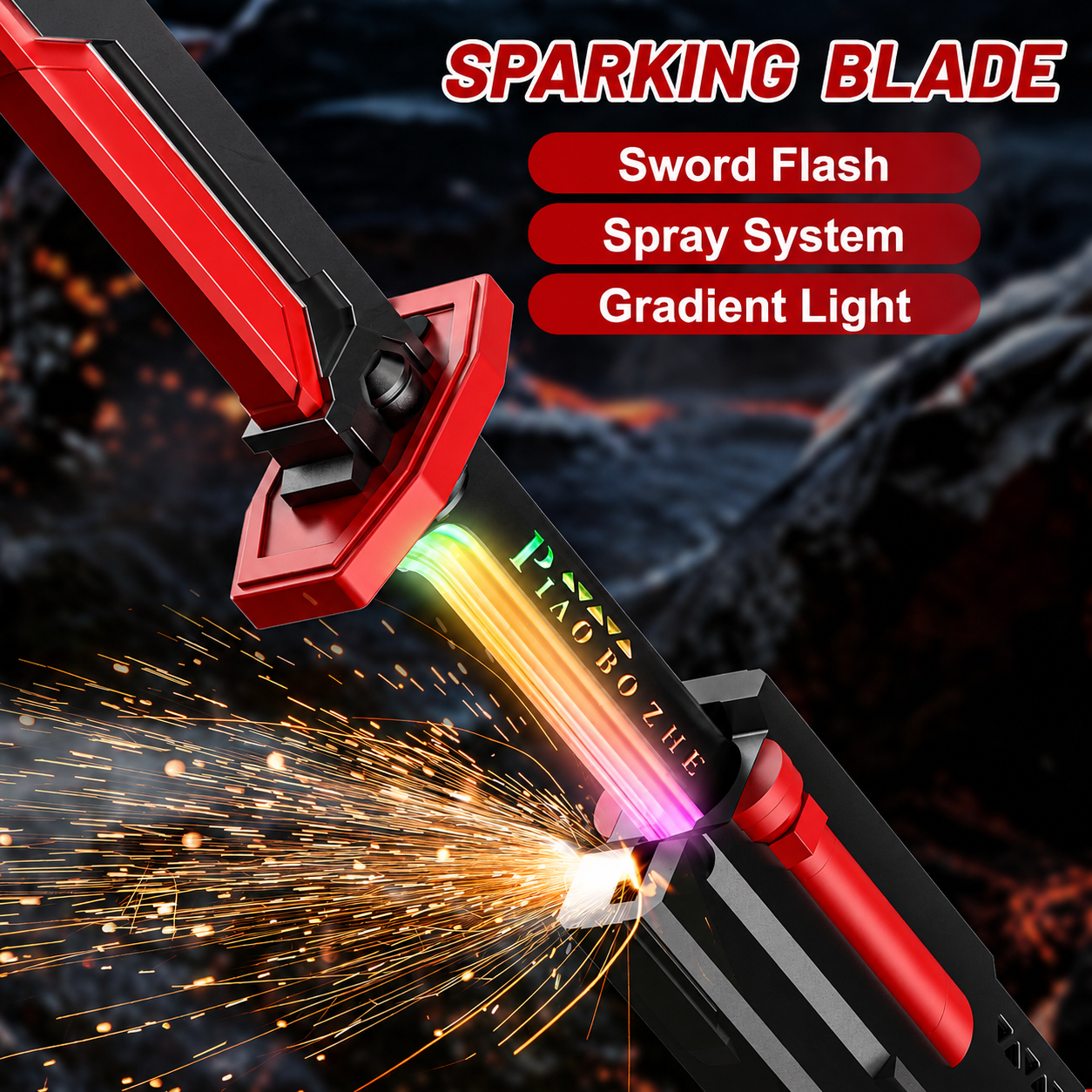 Thunder Style LED Sword – Smoke, RGB Lights & Thunder Effects